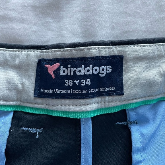 Birddogs Kevin Buffets Mens Stretch Khakis Navy 36x34 Unlined Golf Casual Travel - Picture 4 of 10